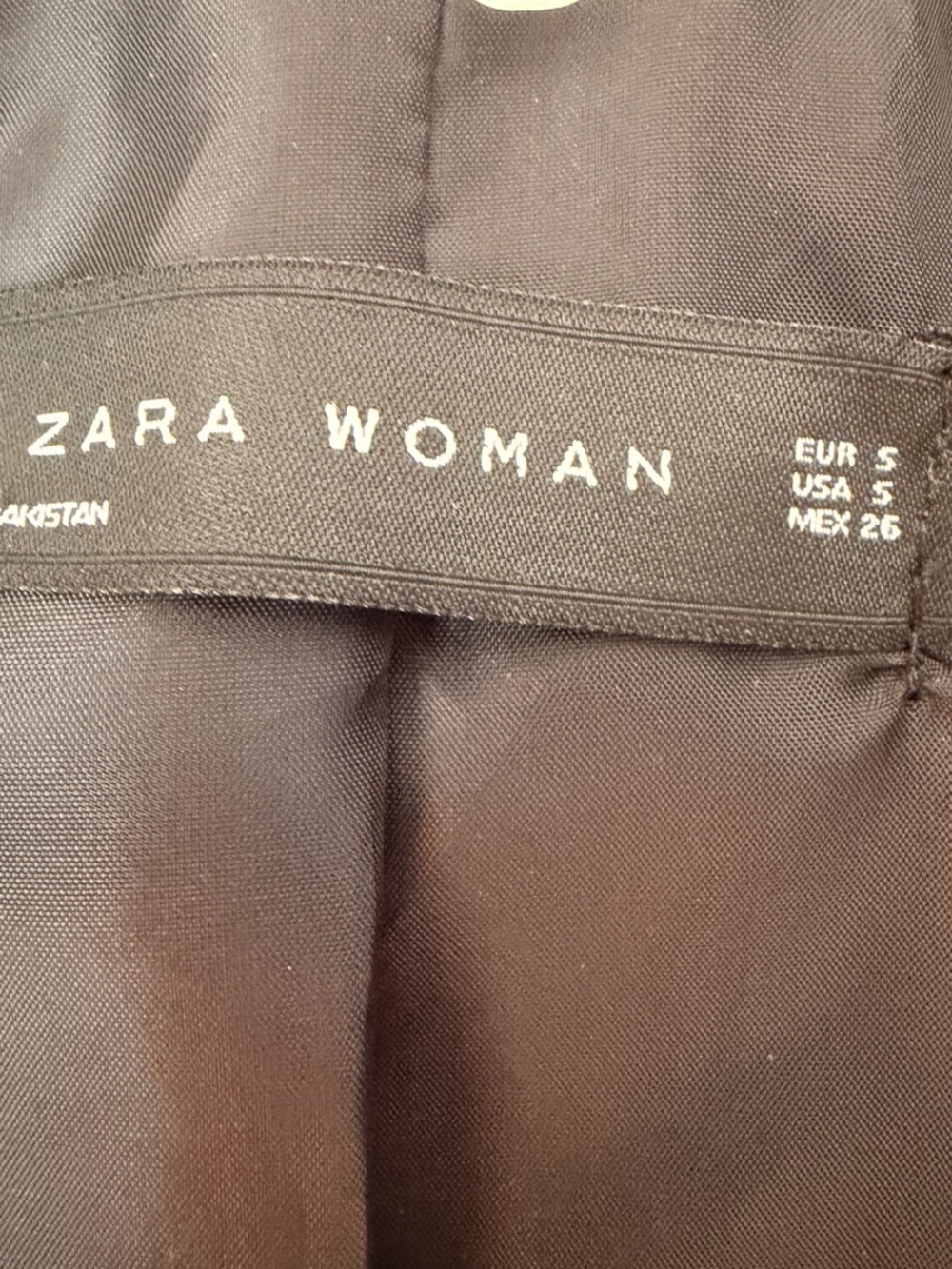 Zara Black Leather Asymmetrical Biker Jacket - Picture 5 of 8